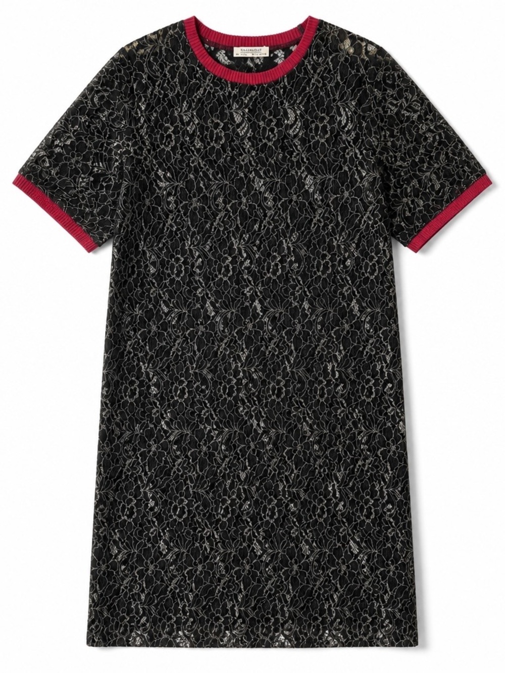 Zara Stunning Edgy Romantic Black Lace Midi Sheath Dress
